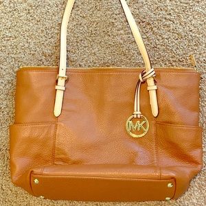 Michael Kors brown jet set tote